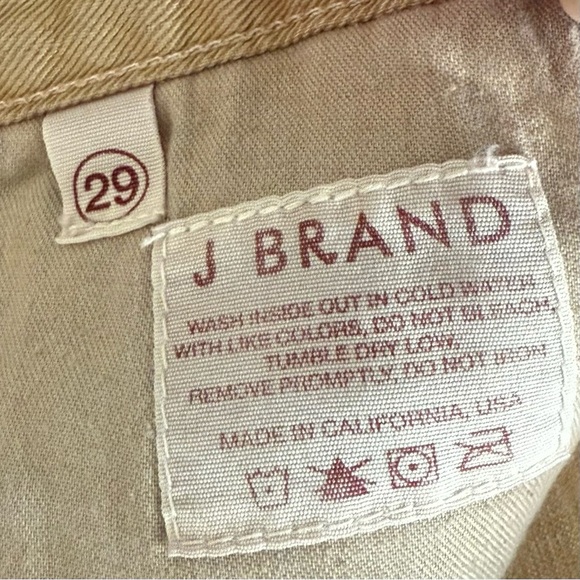 J Brand Cut-Off Jean Denim Shorts Mustard Yellow Tan Casual 29 - Picture 5 of 6